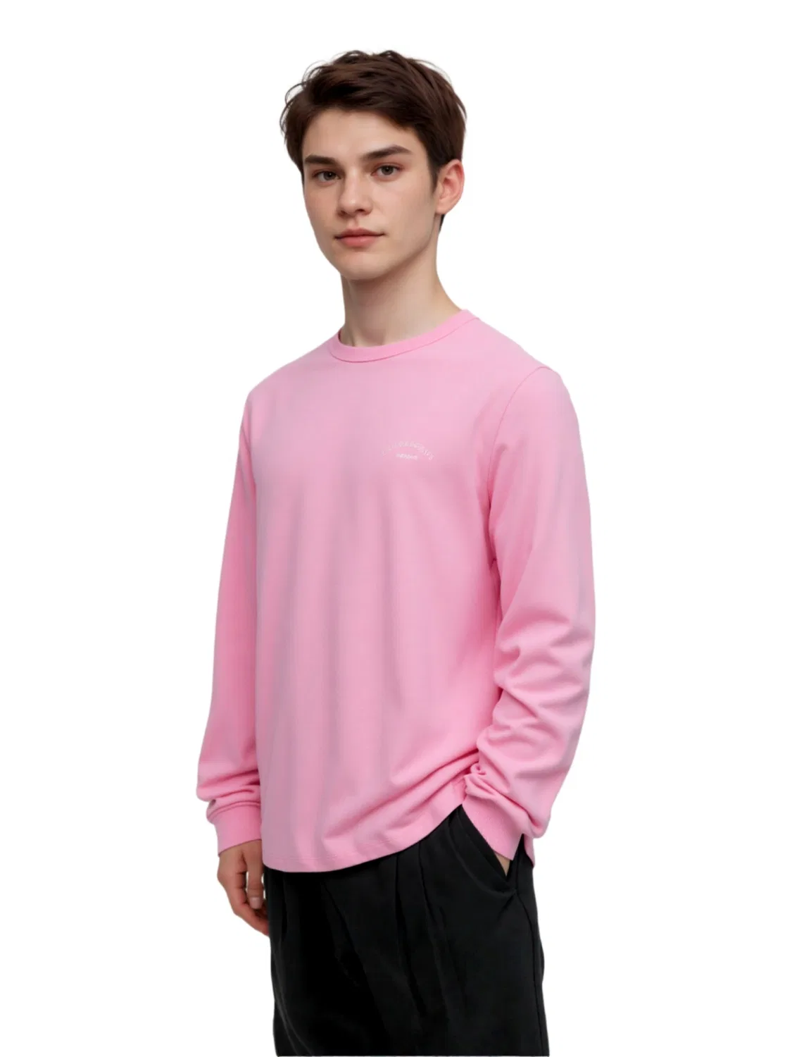 Футболка 'JJCollege' Jack & Jones Junior, Marine Blue/Rose — фото 4