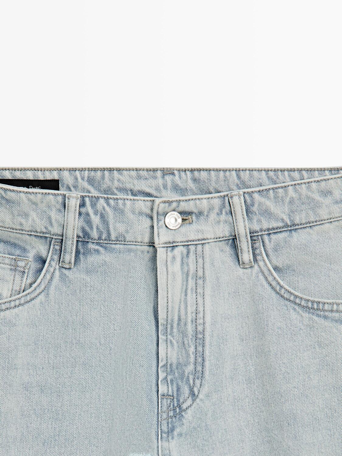 Джинсы зауженного к низу кроя Massimo Dutti, light blue — фото 2