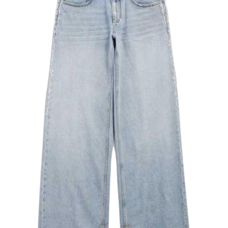 Balenciaga Джинсы SS25 Loose Fit женские светло-голубые — фото 4