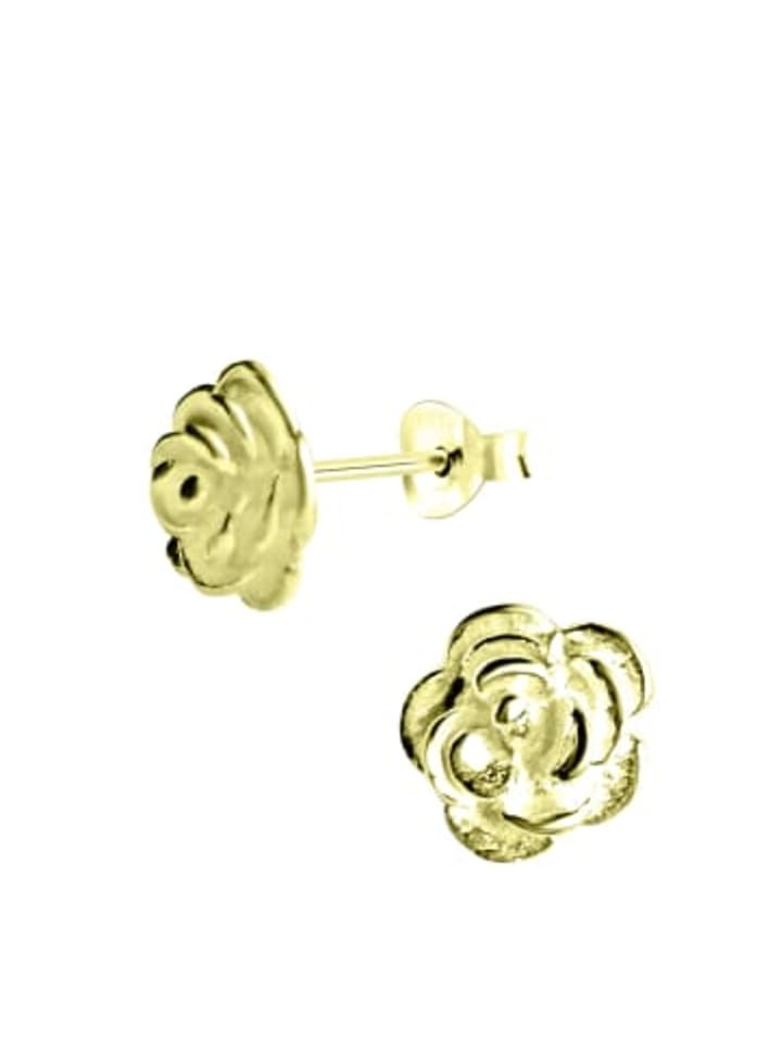 

Alexander York Серьги в форме розы, 8 мм, из золота, серебро 925 пробы, комплект из 2 штук