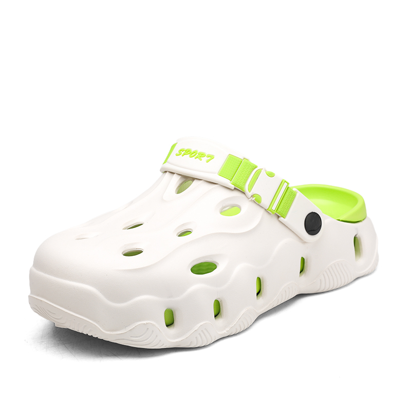

KUPE Клоги унисекс бело-зеленые, цвет White Green