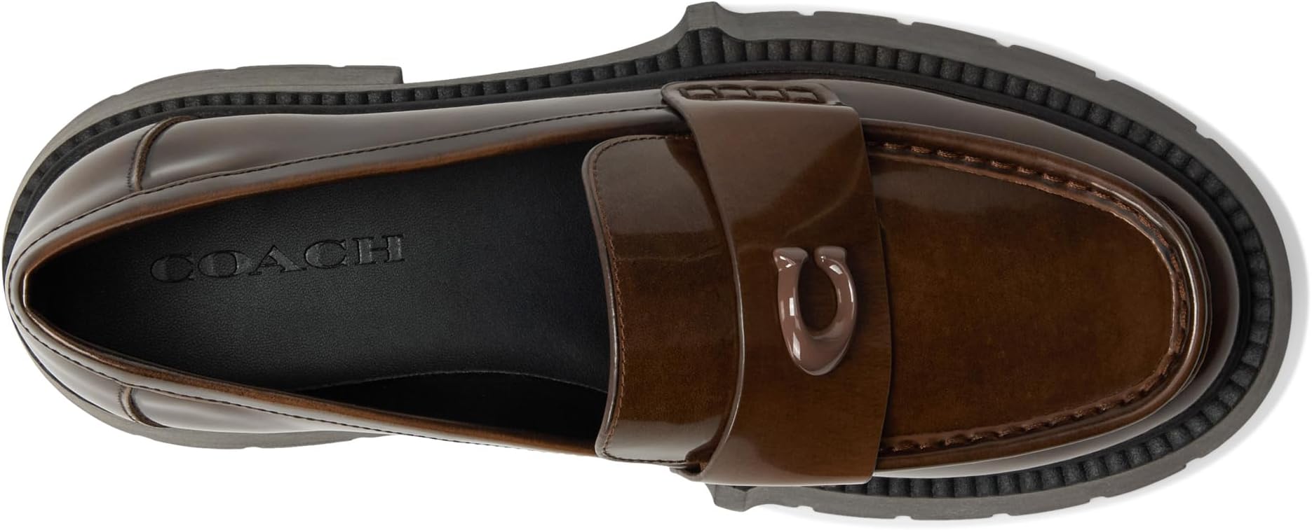 Лоферы COACH Leah Platform Loafer, цвет Saddle — фото 2