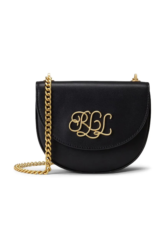 

Кожаная сумка Lauren Ralph Lauren, черный