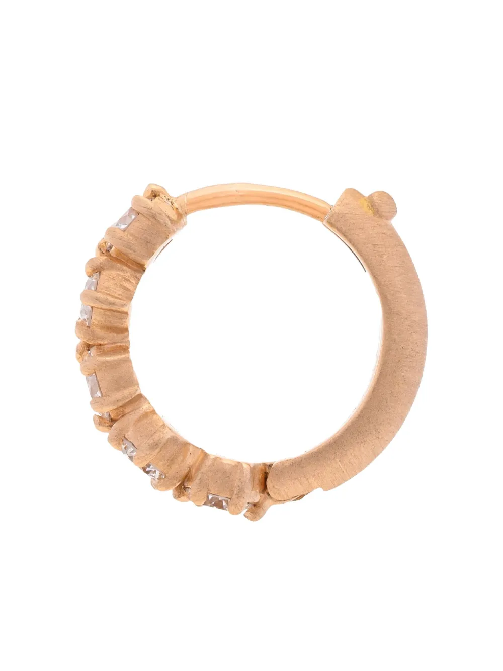 

Серьги-кольца из розового золота 750 пробы с бриллиантами Jade Trau, розовый