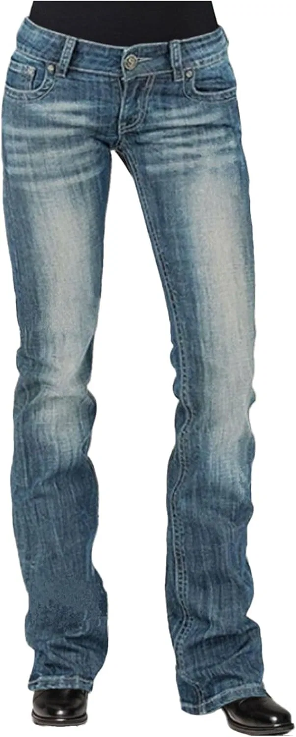 Джинсы с высокой талией, Slim Fit, Light Blue