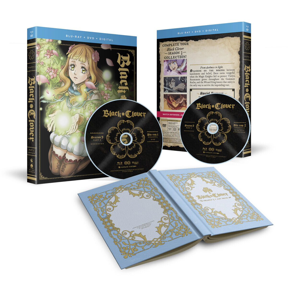 

Blu-Ray диск Black Clover - Season 3 Part 5 Plus Art Book - Blu-ray + DVD