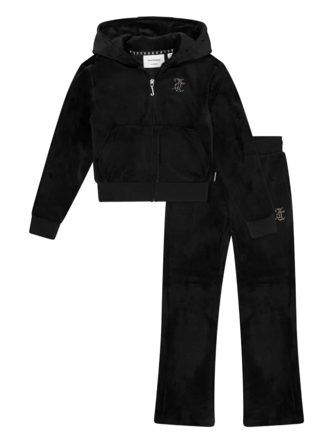 

Спортивный костюм Juicy Couture Kids с заклепками-логотипами, черный
