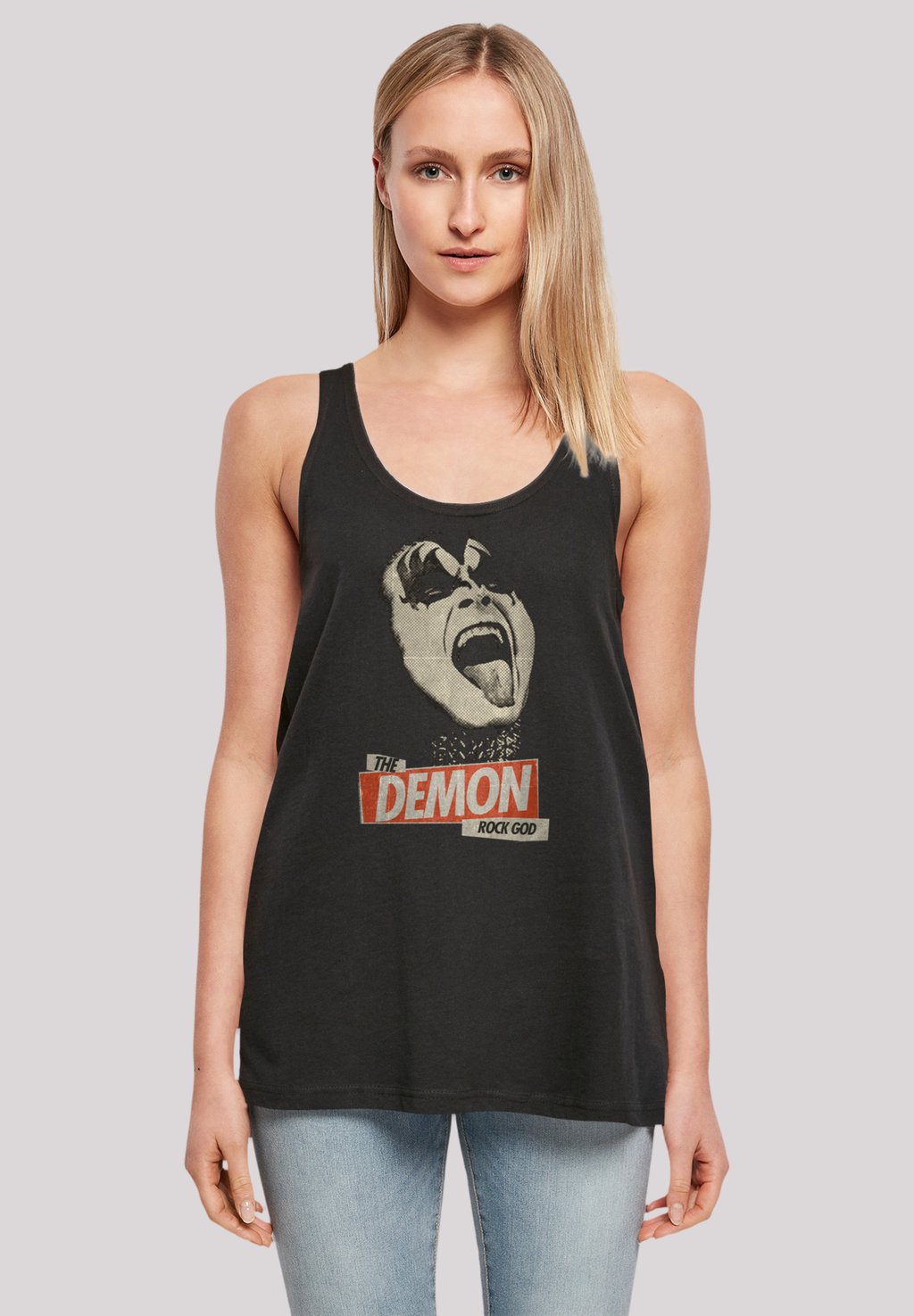 

Топ KISS HARD ROCK BAND DEMON F4NT4STIC, черный