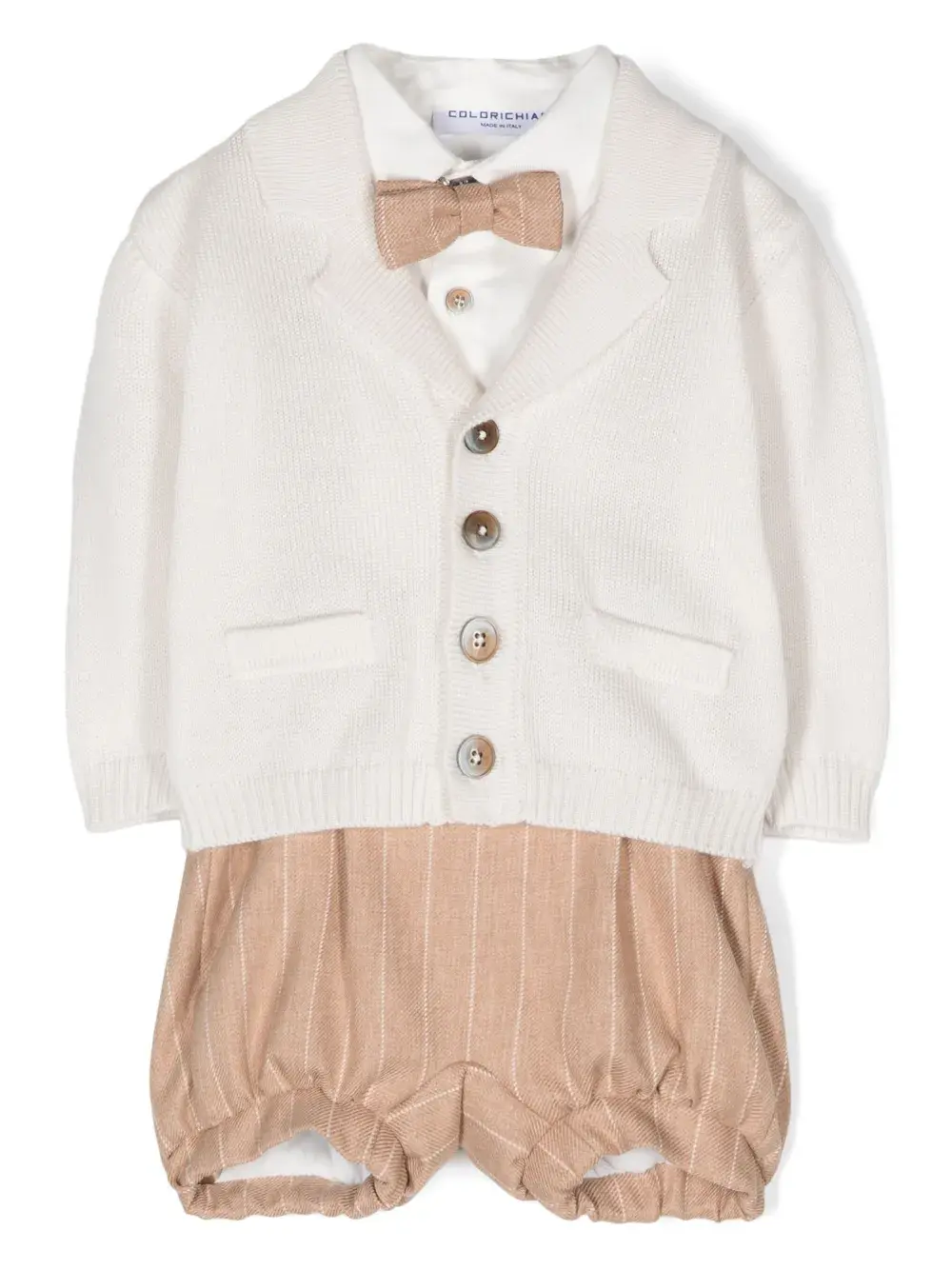 

Костюм с однобортным пиджаком Colorichiari, коричневый