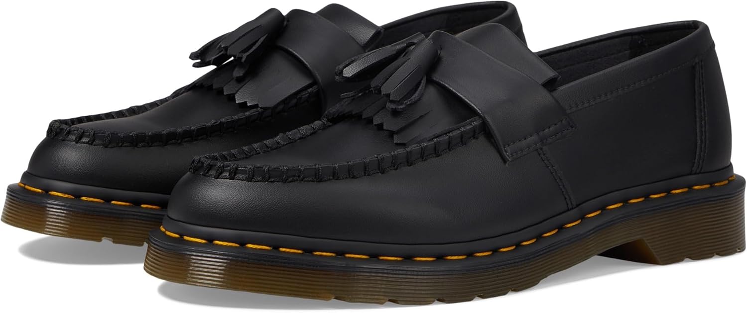 

Dr. Martens Unisex-Adult Vegan Adrian Loafer, Black Felix Rub Off