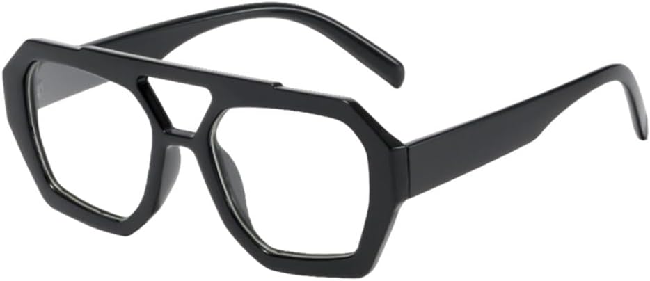 

Ретро-солнцезащитные очки с двойной перемычкой для женщин, крупная оправа, леопардовый коричневый градиент, модные солнцезащитные очки для мужчин MTZJH, C8 Black Clear