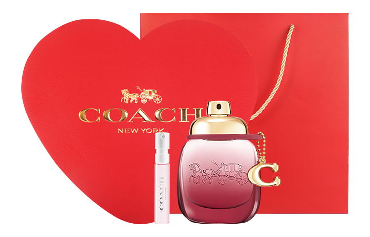 COACH Набор женских духов In The Name Of The Rose Eau De Toilette цветочно-фруктовый 30 мл/50 мл+2 мл — фото 2