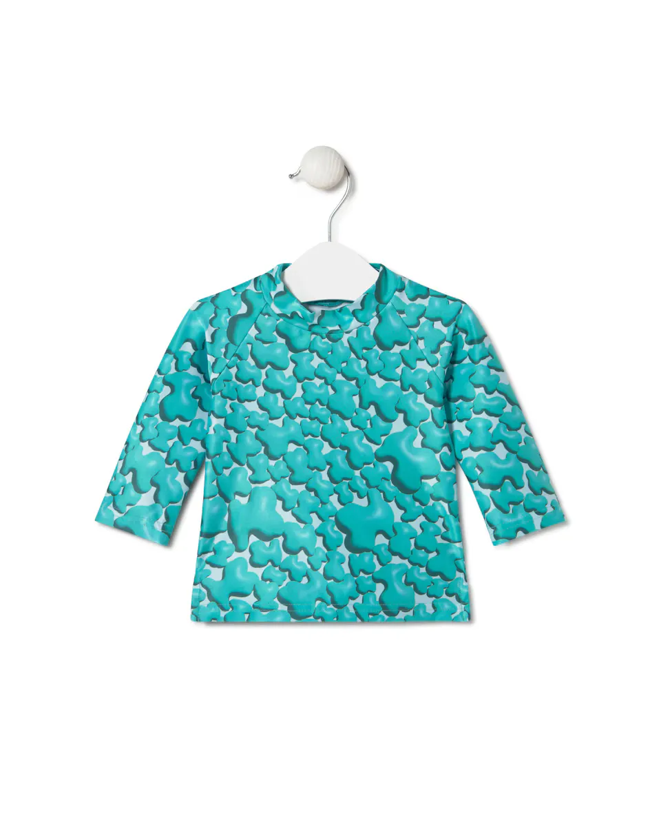 

Пляжная футболка с медвежьим принтом Tous, зеленый