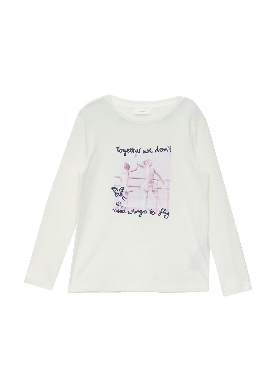 

Лонгслив s.Oliver Shirt, белый