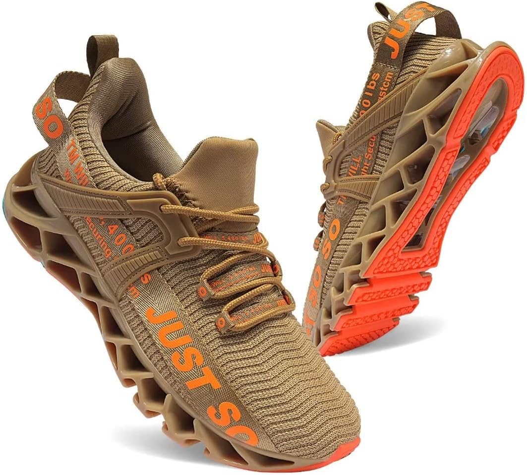 

Мужские спортивные кроссовки UMYOGO для ходьбы, бега и тенниса, модные кроссовки, золотой