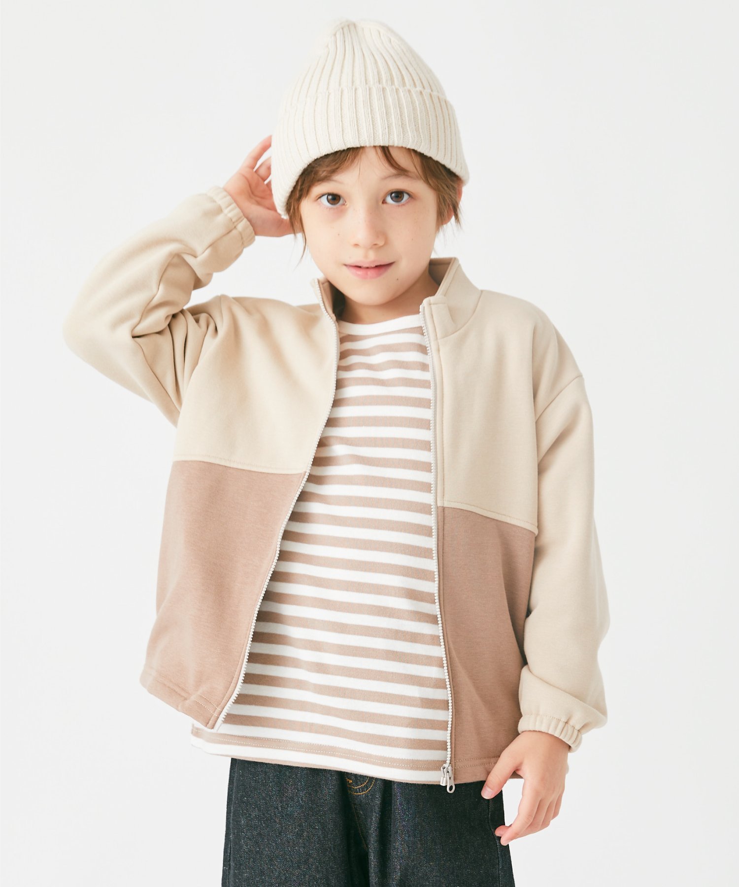 Блузон на флисовой подкладке Ever Closet, Moon Grey x Mocha