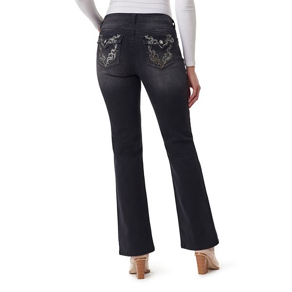 

Джинсы slim flare с низкой посадкой insta stretch и декором bling для подростков Wallflower, Dillion