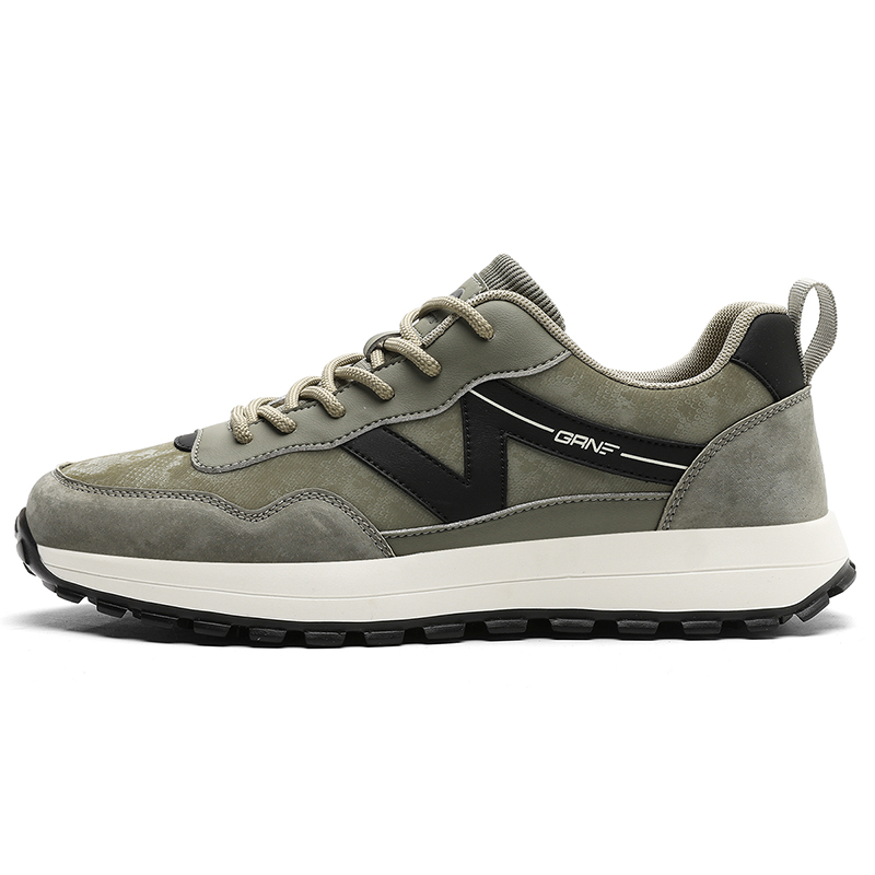 

Амортизирующие износостойкие легкие низкие повседневные кроссовки мужские K-bird, темный серо-зеленый/черный