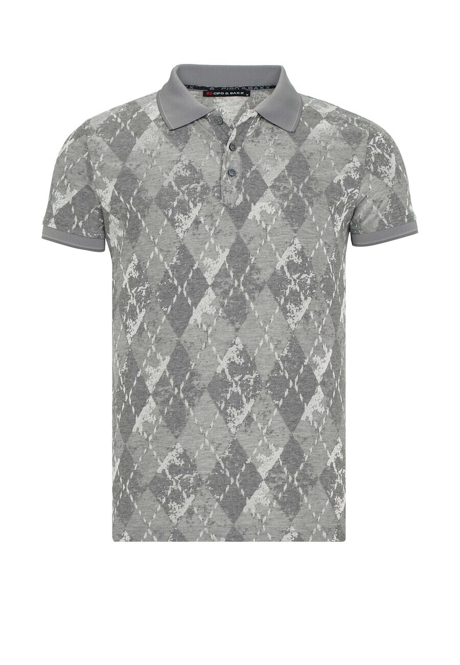 

Рубашка поло CIPO & BAXX Shirt, цвет grey/light grey/dark grey