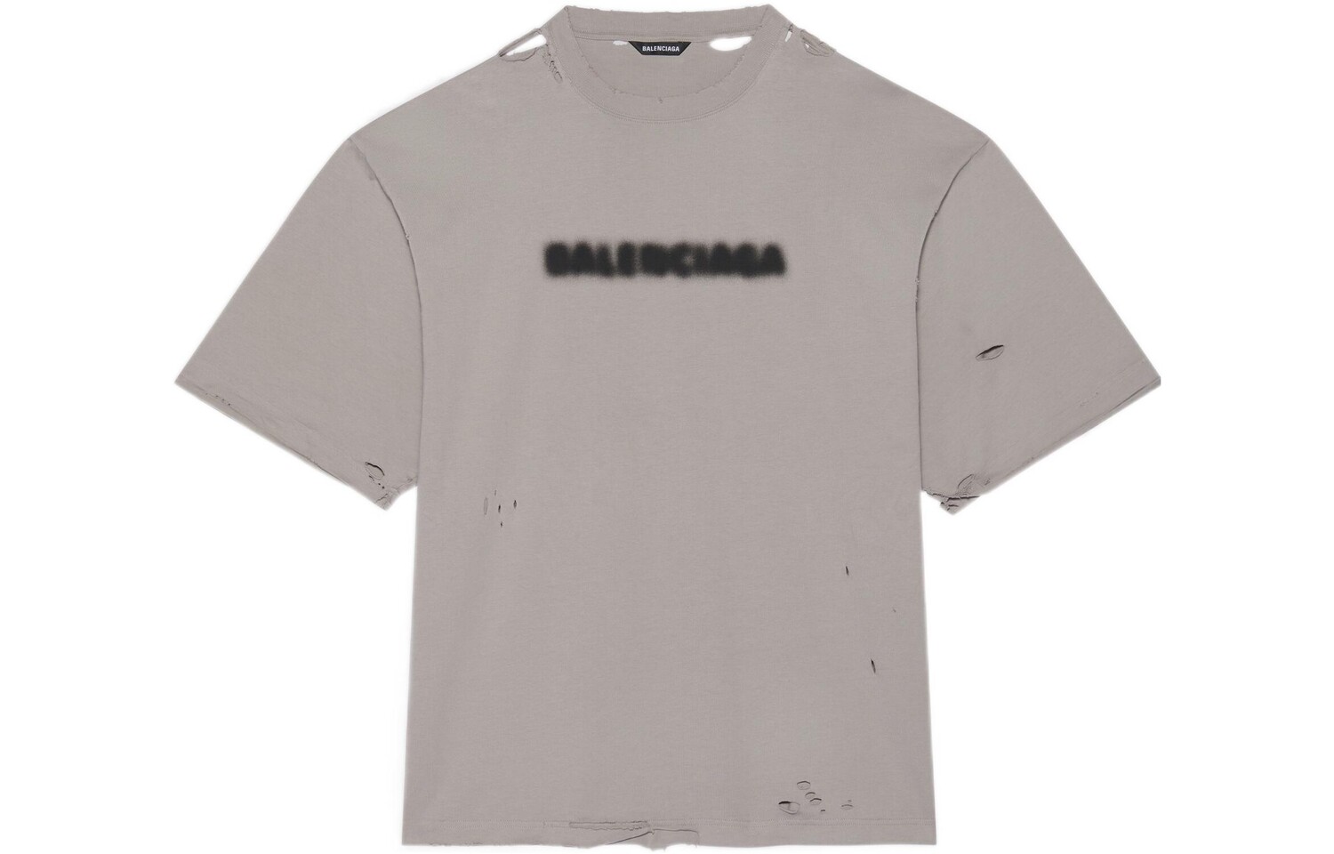 

Футболка Wide Fit Blurry Balenciaga, серый