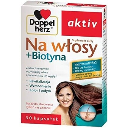 

Актив для волос + Биотин 30 таблеток, Doppelherz