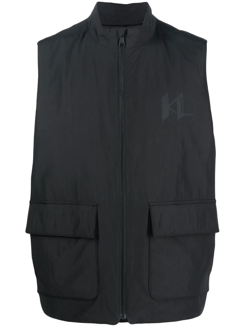 

Жилет с логотипом Karl Lagerfeld, черный