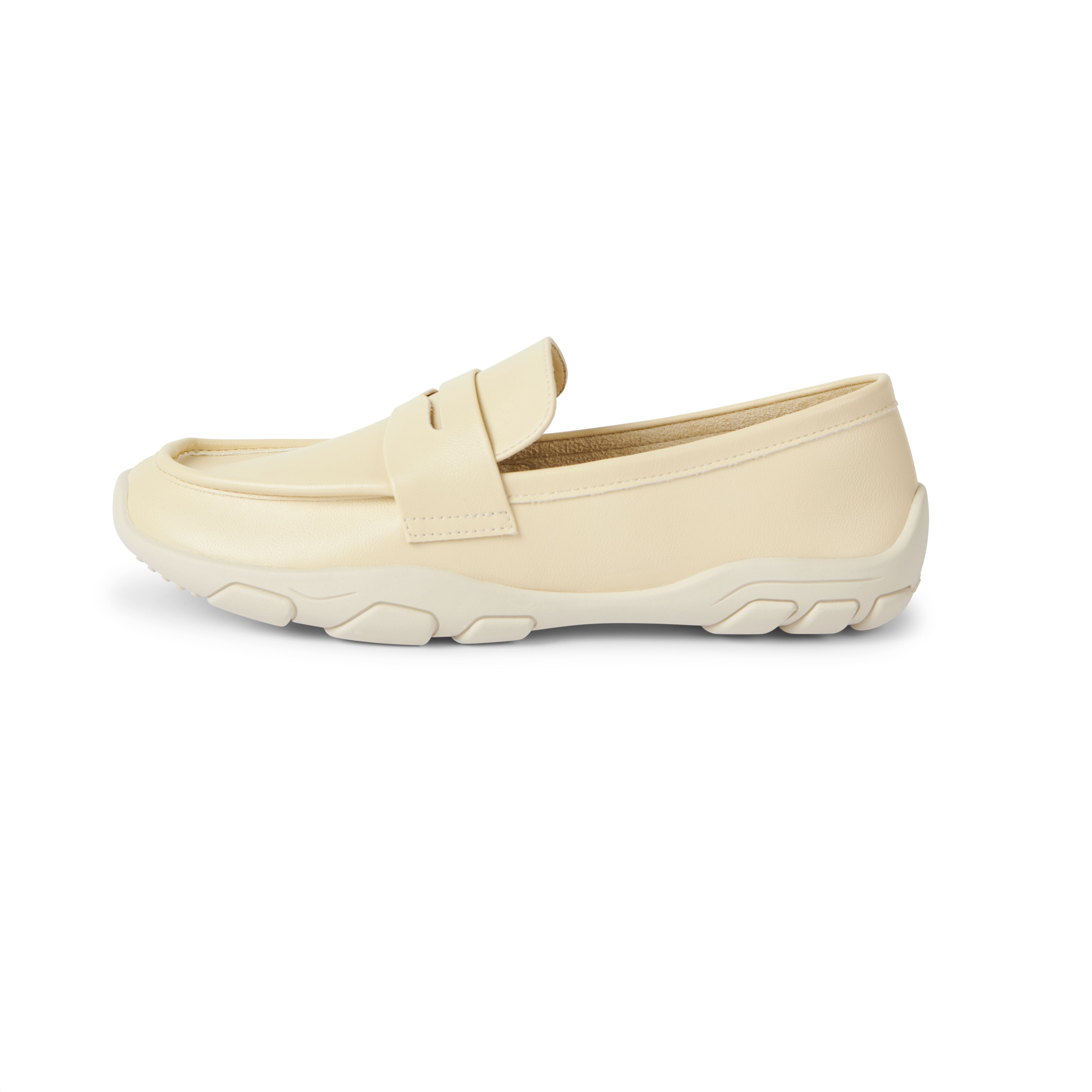 TOOMANYSHOES Кремовые мокасины-мокасины женские светло-желтые, цвет Light Yellow