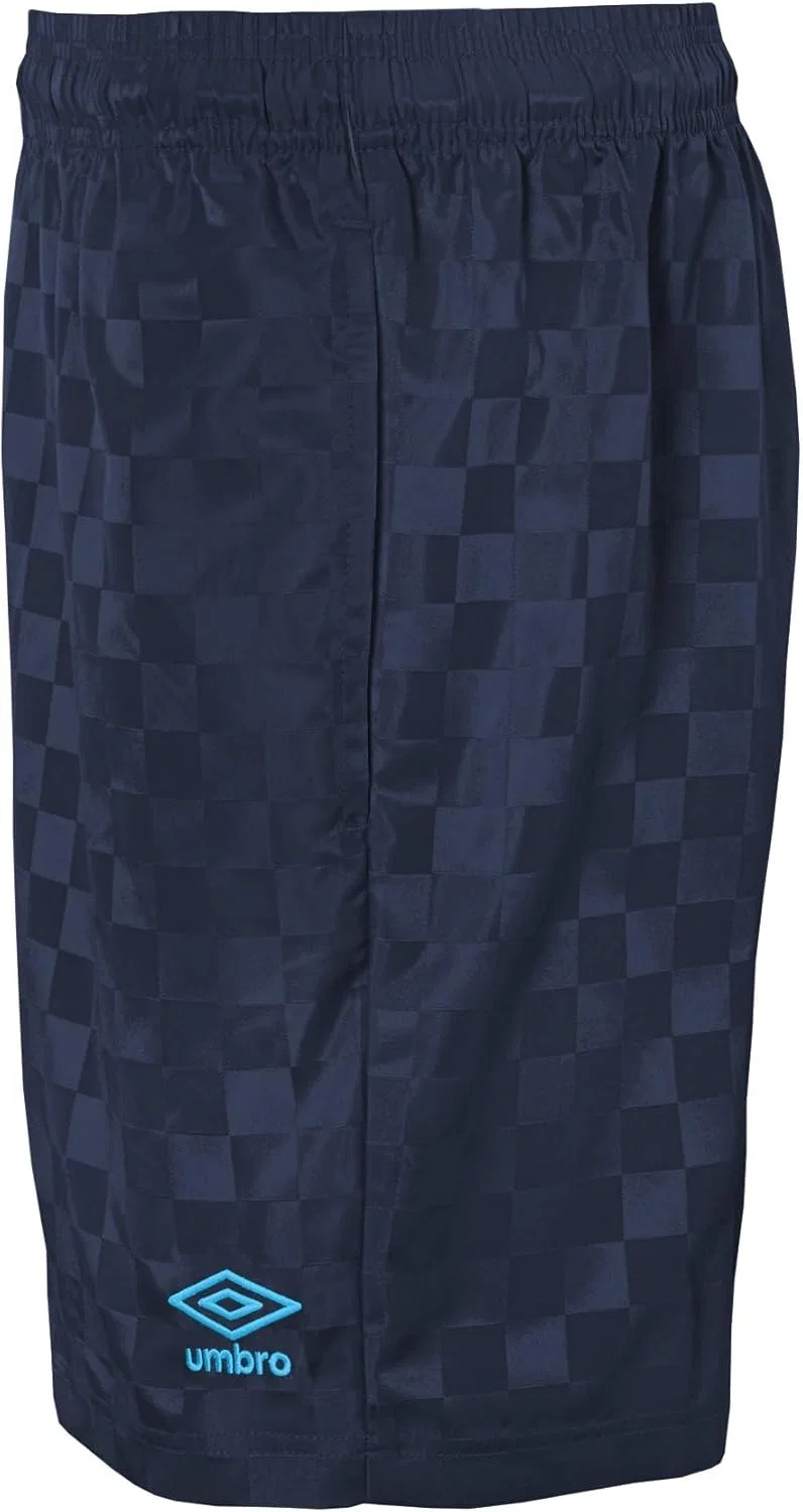Шорты Umbro Checkerboard для мальчиков, Dark Navy/Blue Coral — фото 2