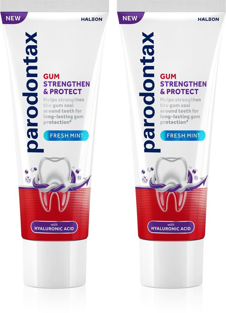 

Укрепляющая и защищающая зубная паста со свежей мятой Parodontax, 2× 75 мл