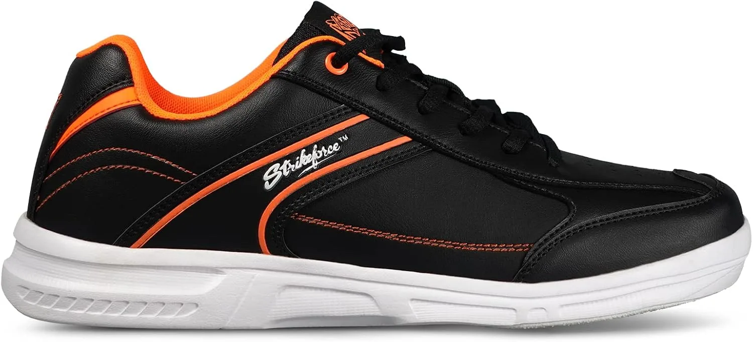Боулинговые ботинки KR Strikeforce TPC Hype White/Black/Sky, для рук стандартного размера, унисекс, черный/оранжевый — фото 3