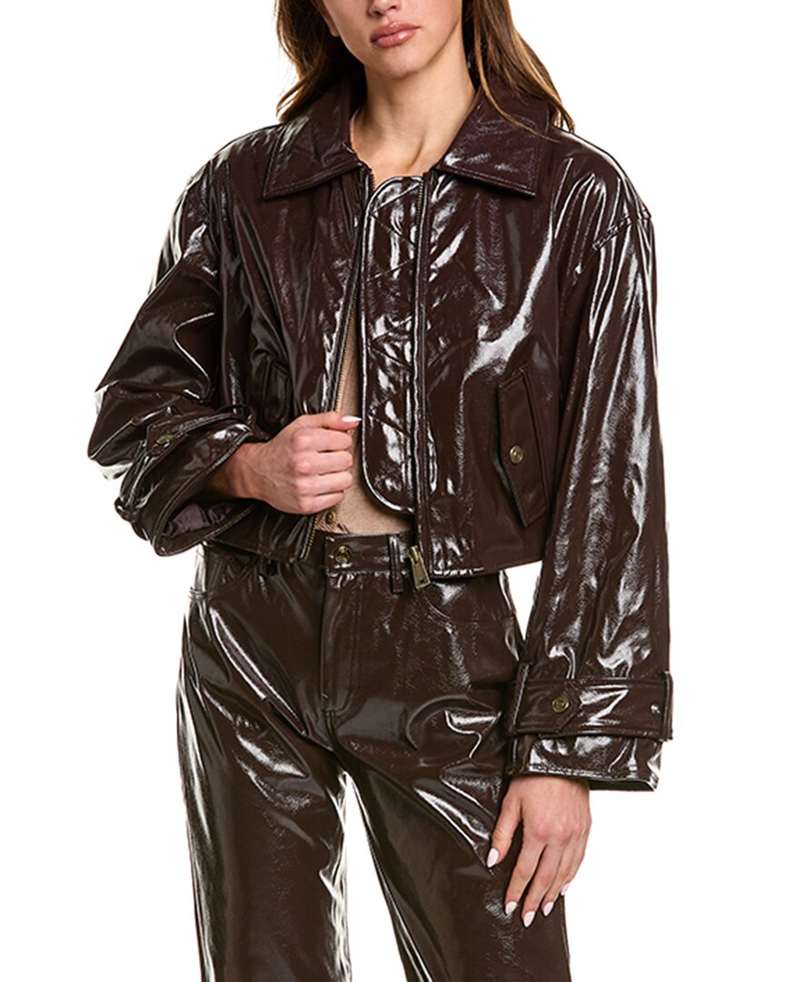 

Куртка мото Sam Edelman Mesa укороченная, фиолетовый