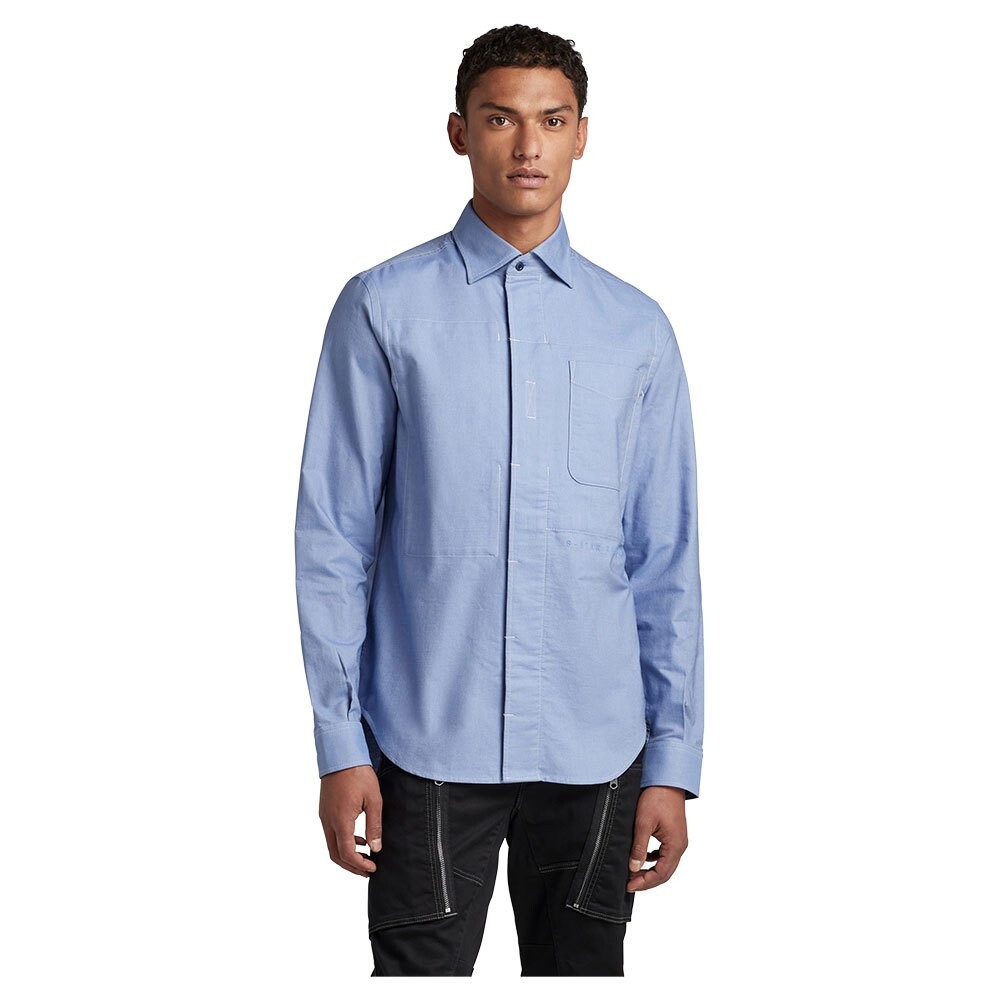 

Рубашка с длинным рукавом G-Star Secret Utility Regular Fit, синий