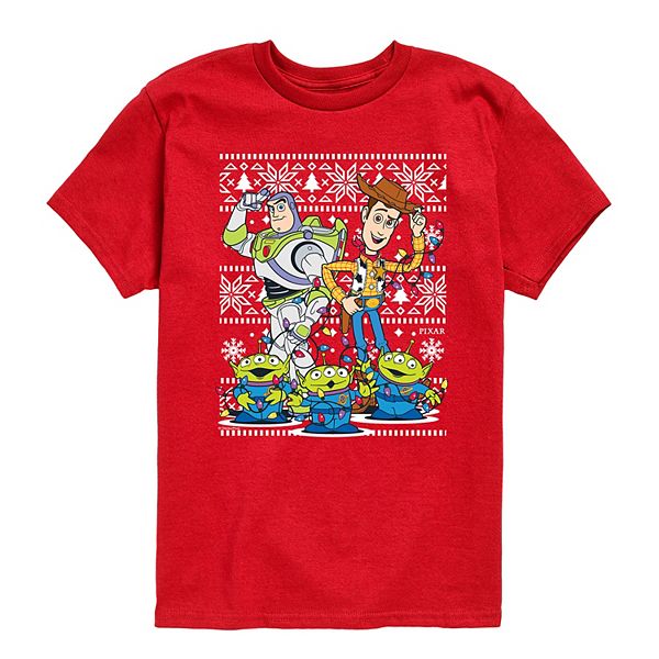 

Футболка с принтом Ugly Christmas Sweater Toy Story для мальчиков 8-20 Disney / Pixar, Red