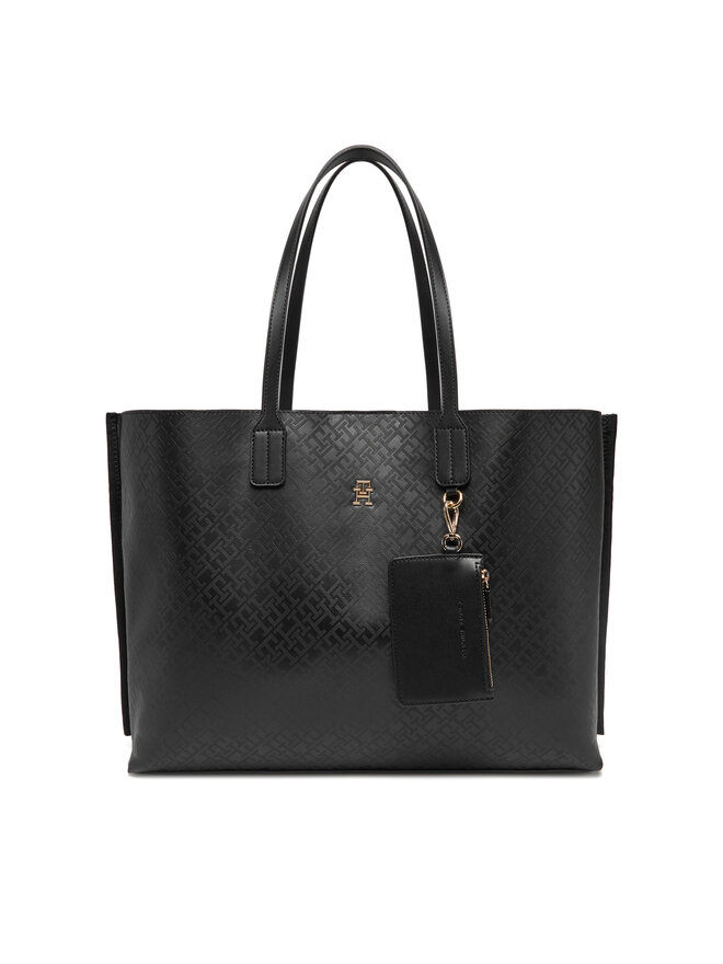 

Сумочка Th Distinct Tote Mono AW0AW17195 Tommy Hilfiger, черный