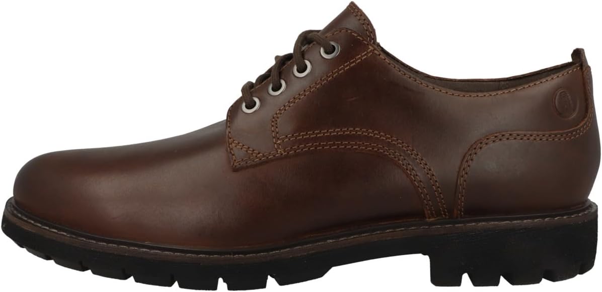 

Мужские туфли-оксфорды Clarks Batcombe Tie, Dark Tan Lea