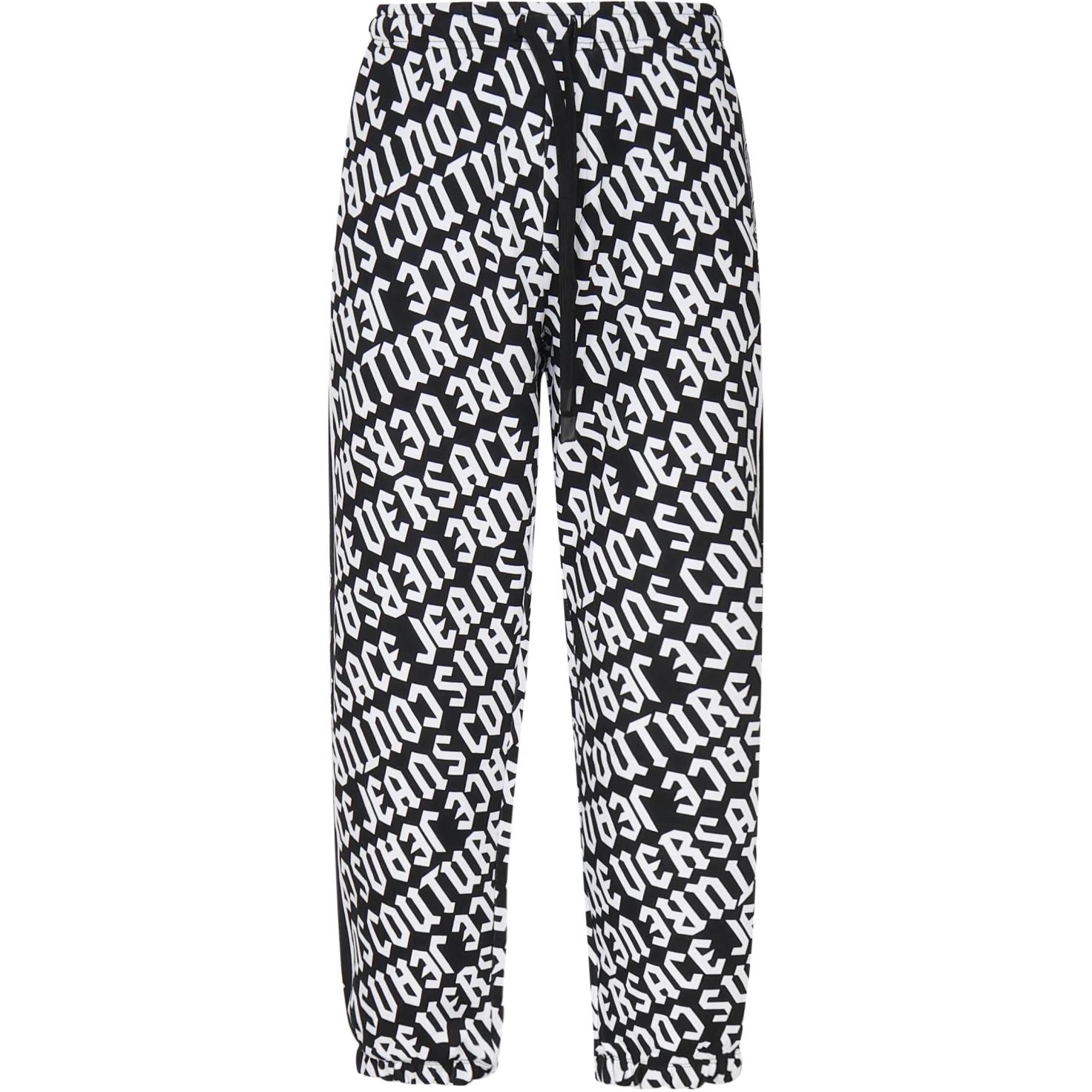 

Logo-print Cotton Track Pants VERSACE JEANS COUTURE, черный