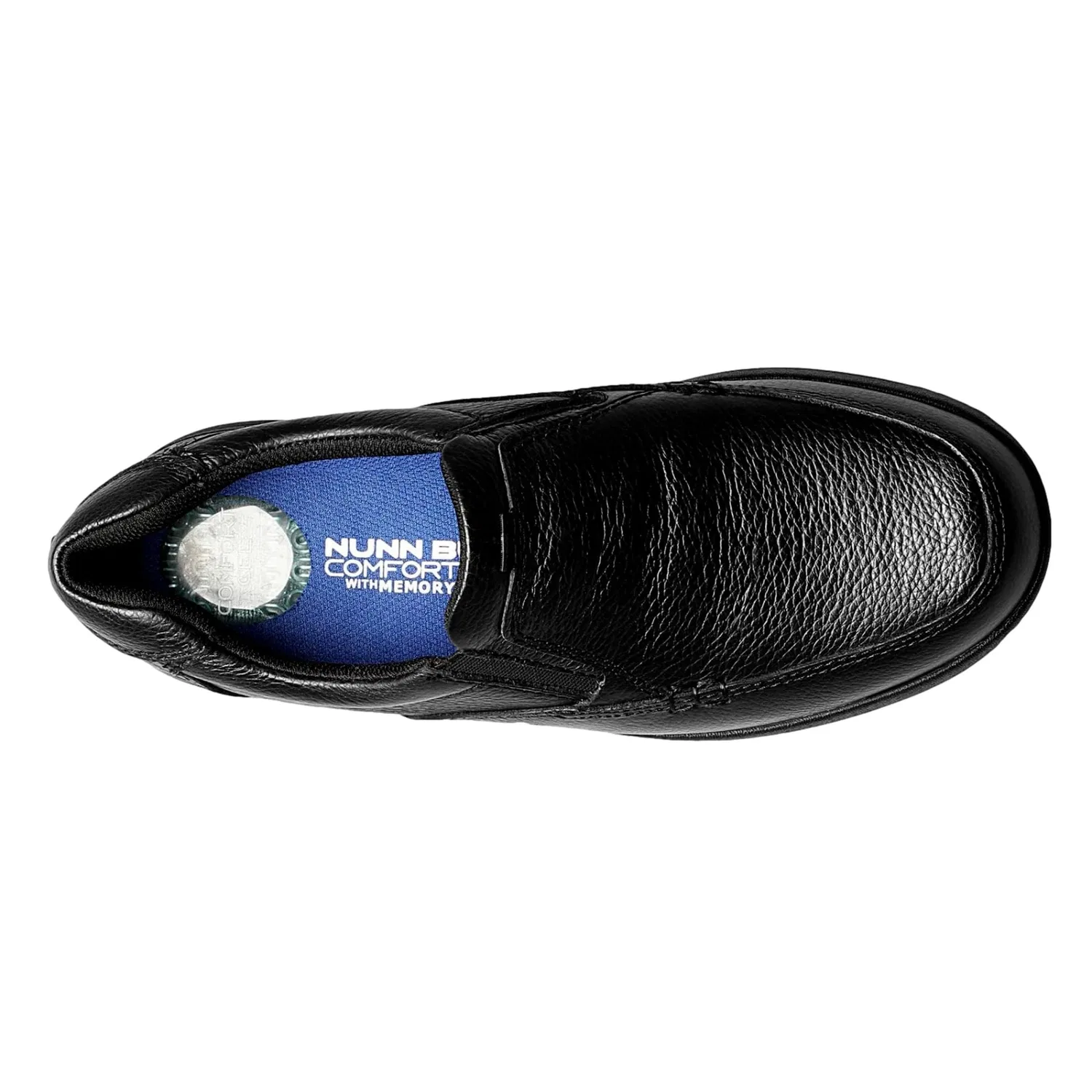 Мужские мокасины-слипоны Nunn Bush Cam Moc Toe из черной зернистой кожи 84696-222 — фото 3