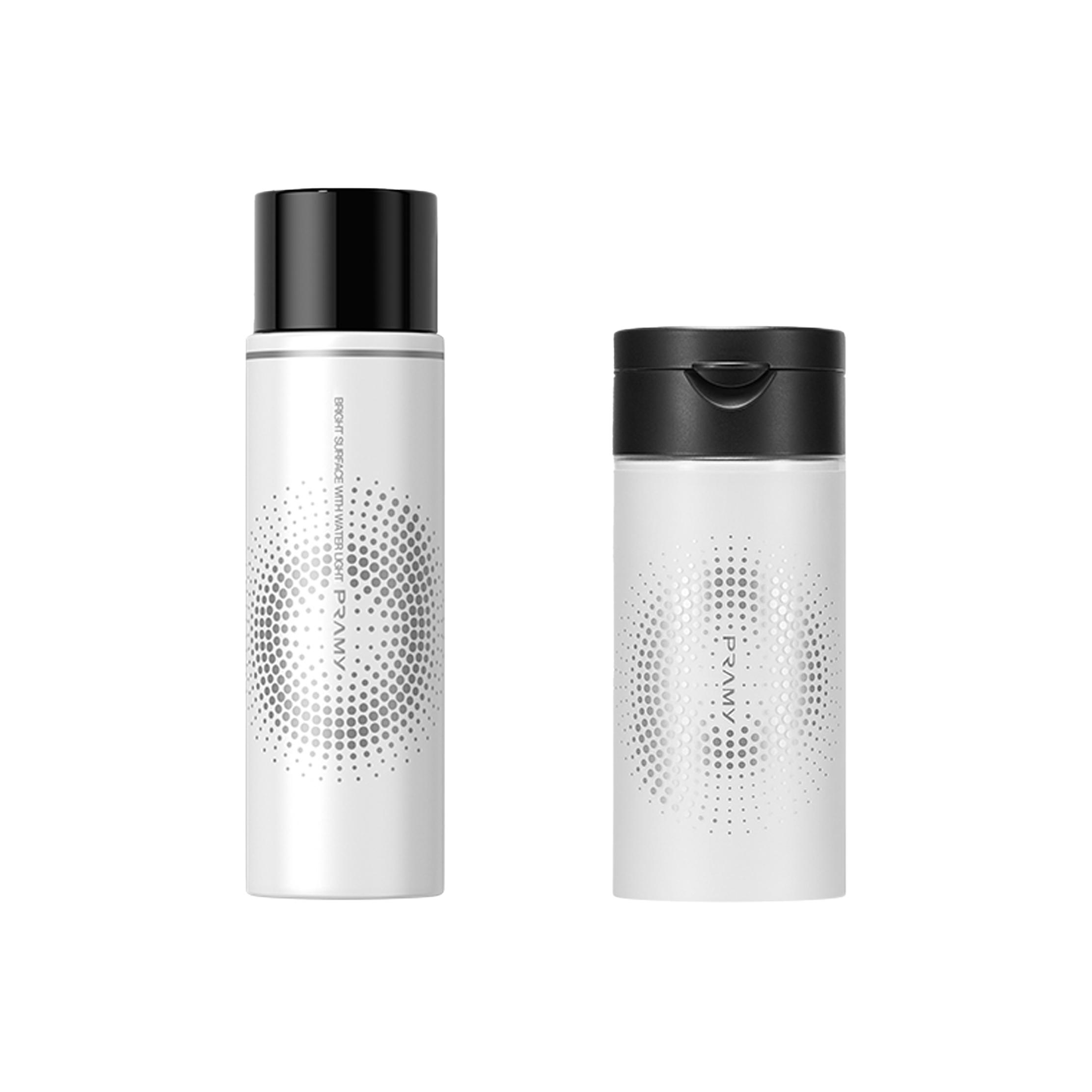 

PRAMY Спрей для фиксации макияжа + набор косметики с пудрой перламутр натуральный стойкий подарок с розовой коробкой + очищающая вода 100мл