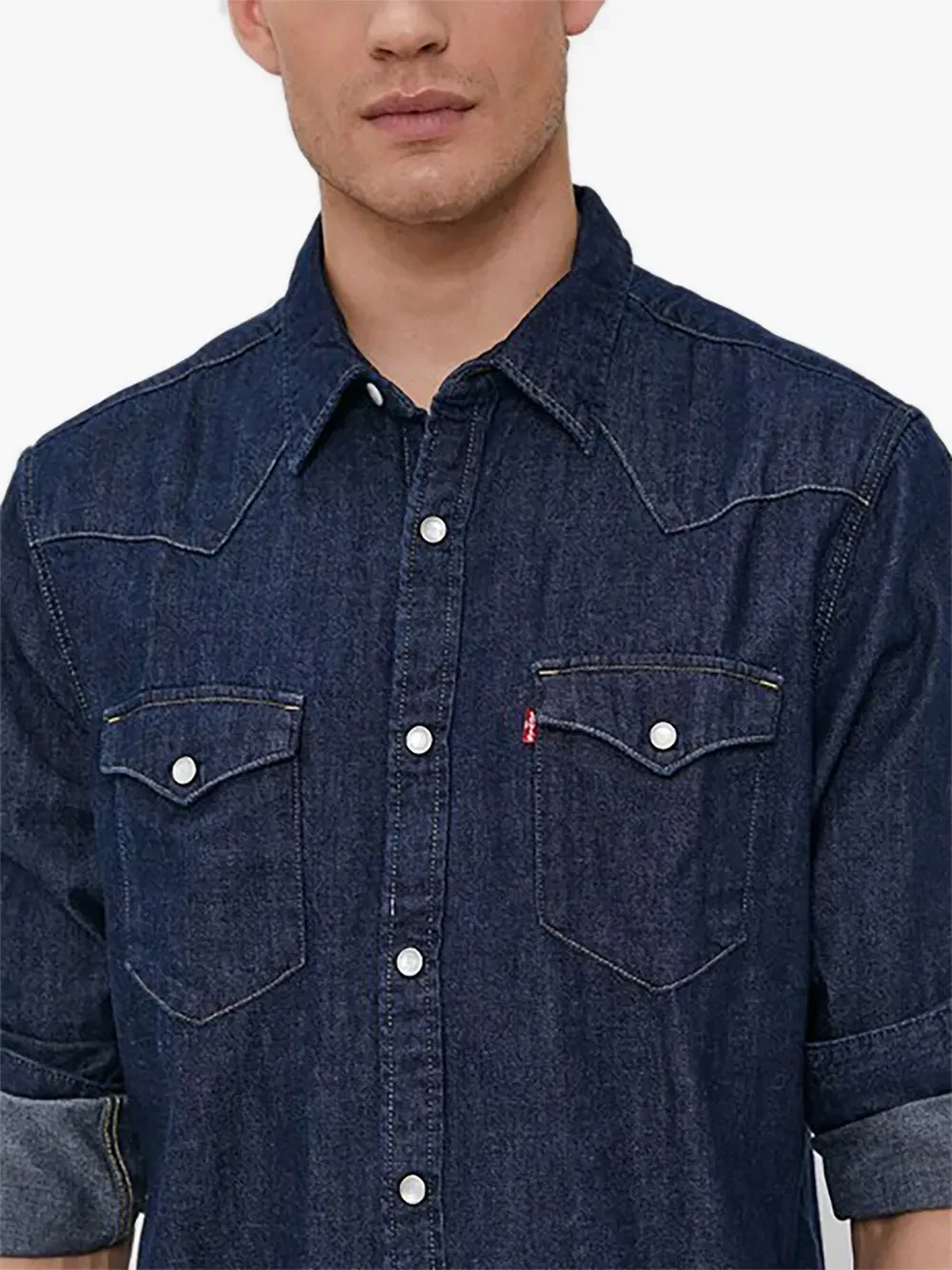 Рубашка из джинсовой ткани на пуговицах Levi'S, синий — фото 4