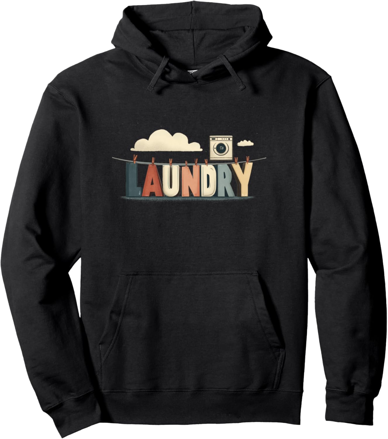 

Худи с эмблемой Happy Laundry Laundry Outfit, черный