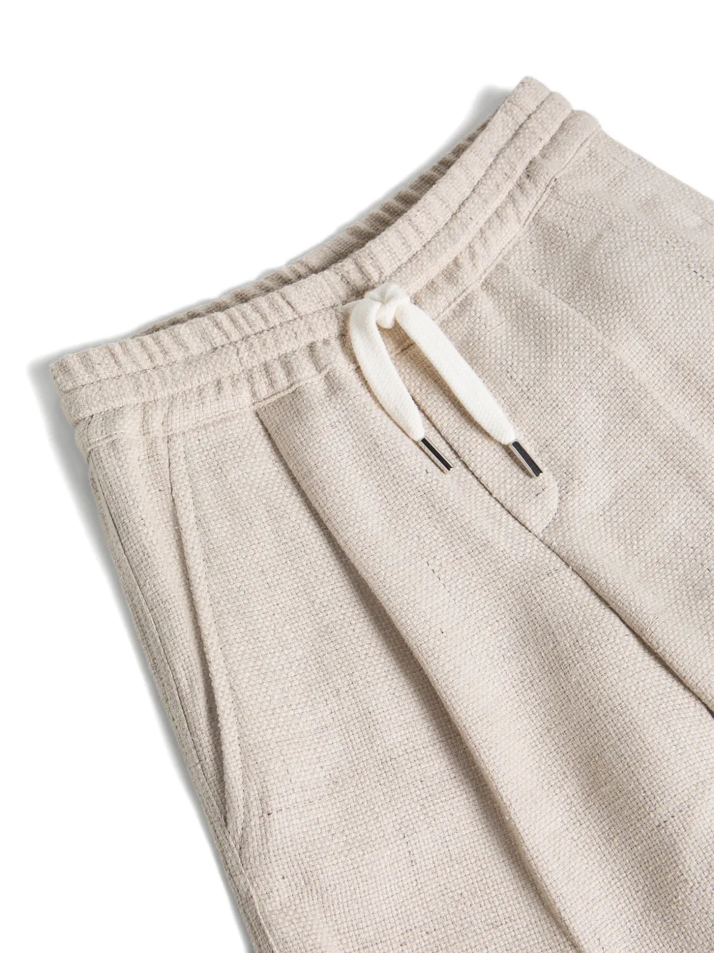 Шорты с кулиской Brunello Cucinelli Kids, нейтральный — фото 3