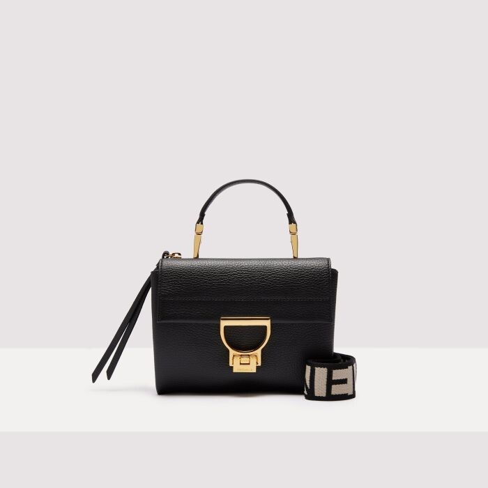 

Сумочка из зернистой кожи Coccinelle ARLETTIS SIGNATURE SMALL, черный