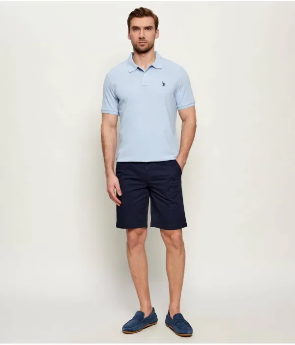 Шорты classic fit Us Polo Assn, темно-синий — фото 2