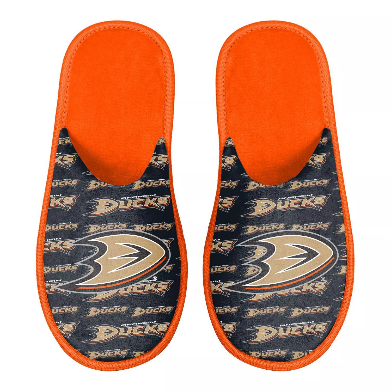 

Мужские шлепанцы с логотипом FOCO Anaheim Ducks Scuff