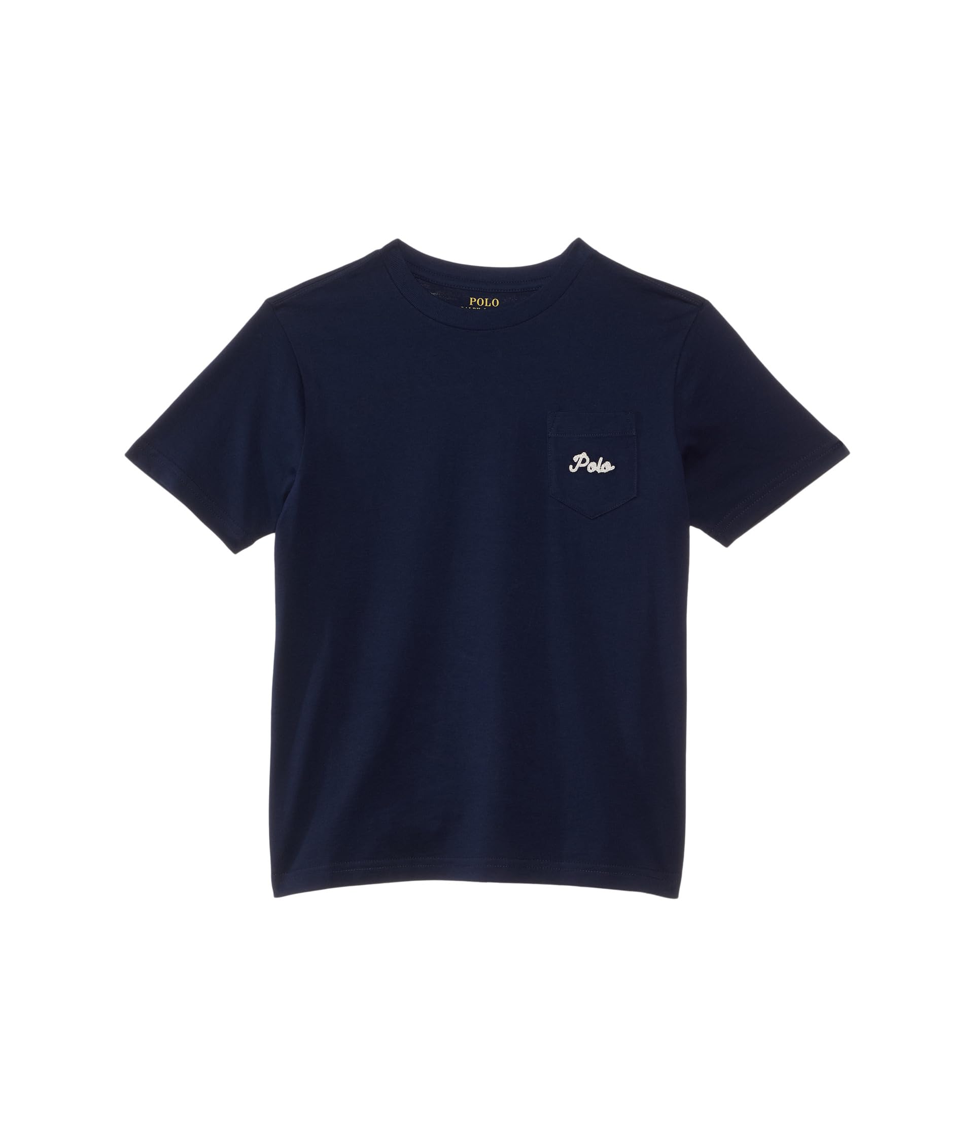 

Футболка Polo Ralph Lauren Kids Dog-Print Cotton Jersey Pocket Tee, цвет Refined Navy