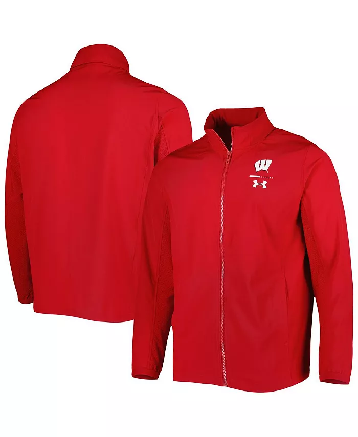 

Мужская красная куртка Wisconsin Badgers Squad 3.0 с молнией по всей длине Under Armour