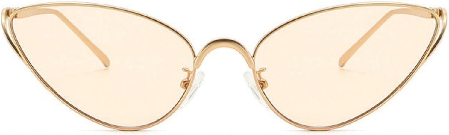 

Солнцезащитные очки Willochra Retro Cat Eye для женщин, модель 2026, роскошные дизайнерские солнцезащитные очки в маленькой металлической оправе, винтажные очки для женщин, C4