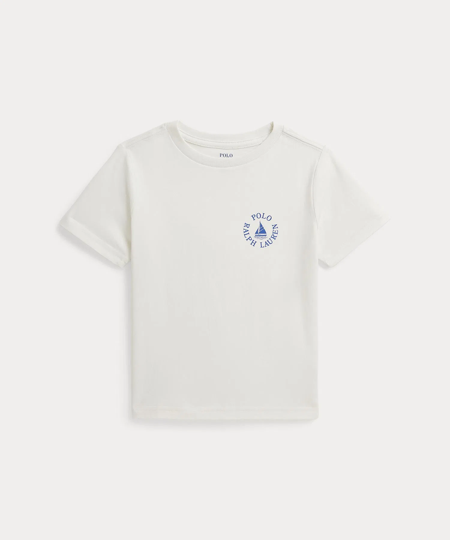 Детская футболка с логотипом Polo Ralph Lauren из хлопка, белая