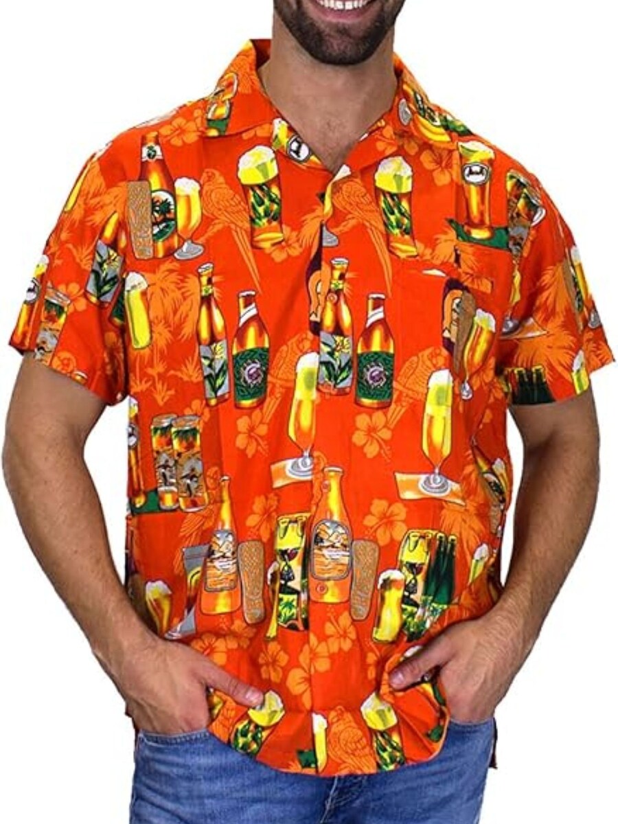 

Рубашка King Kameha Beerbottle, оранжевый