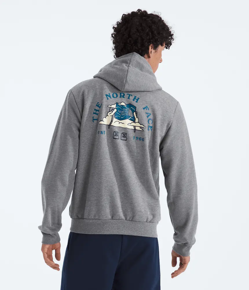 

Мужская толстовка с капюшоном Evolution Travel-Cloud с графикой The North Face, TNF Mid Grey Heather